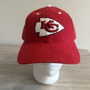 Vintage Logo Athletic Kids Adjustable‎ Hat Red Kansas City Chiefs NFL NWT